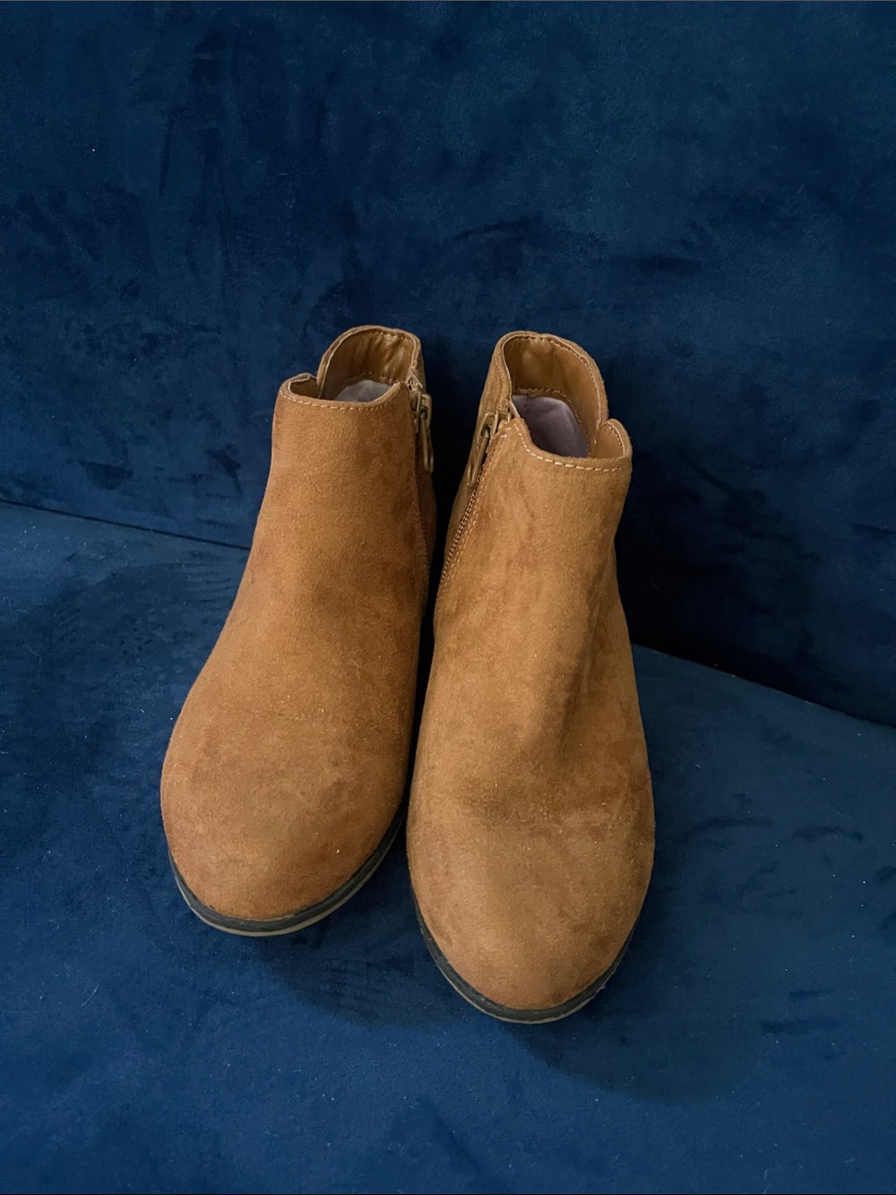 Cat & Jack Brown Suede Ankle Booties